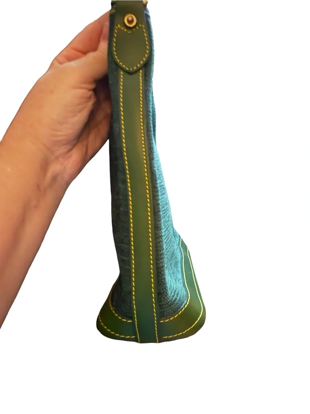 NWT Dooney & Bourke Green Canvas Leather Hobo Bag